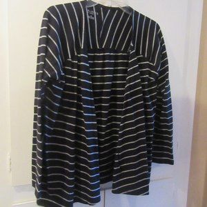Talbots Petite Striped Open Cardigan Size LP
